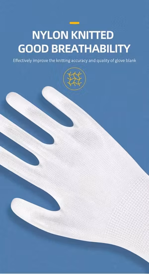 快適で通気性のある耐久性のある保護工業用ラテックスフォームコーティングされた労働安全作業手袋